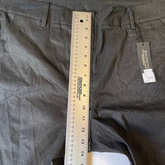 Lane Bryant Women Dress Pants size 22 Regular US Black Slim Flared Leg Mid Rise - Picture 5 of 9